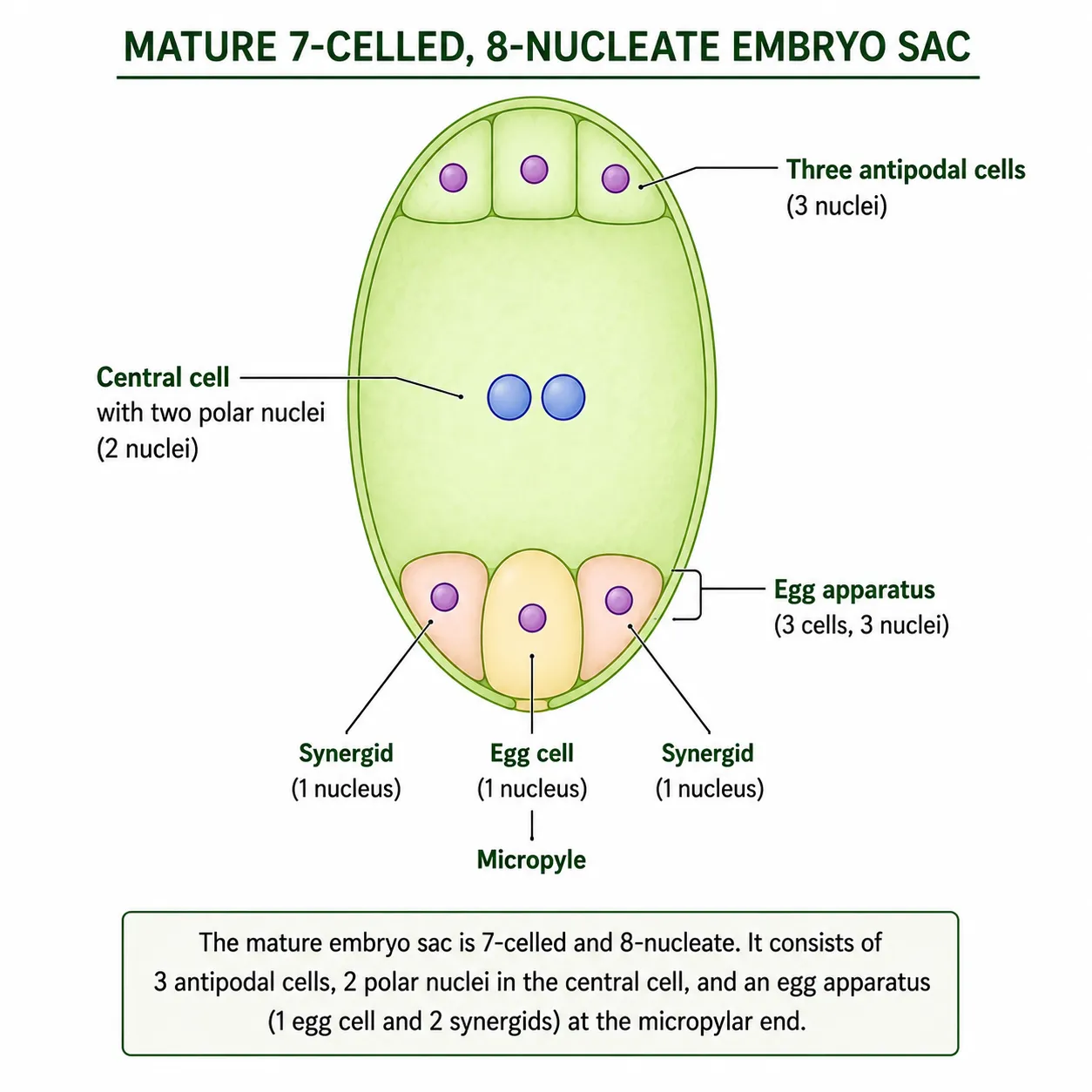 Sectioned fruit with epicarp, mesocarp and endocarp labeled