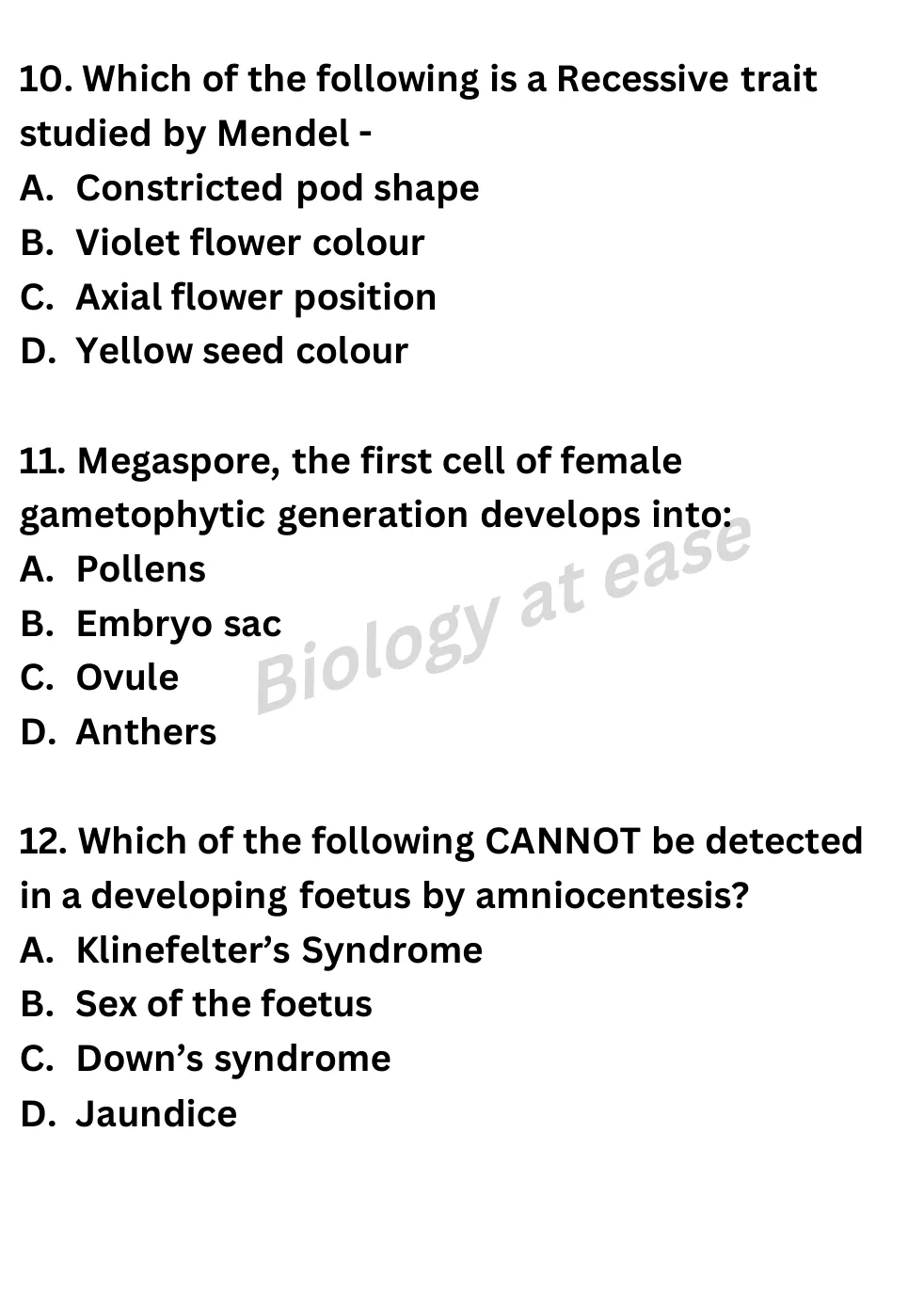 NEET Biology 100 Questions Full Mock 3 question sheet image 5