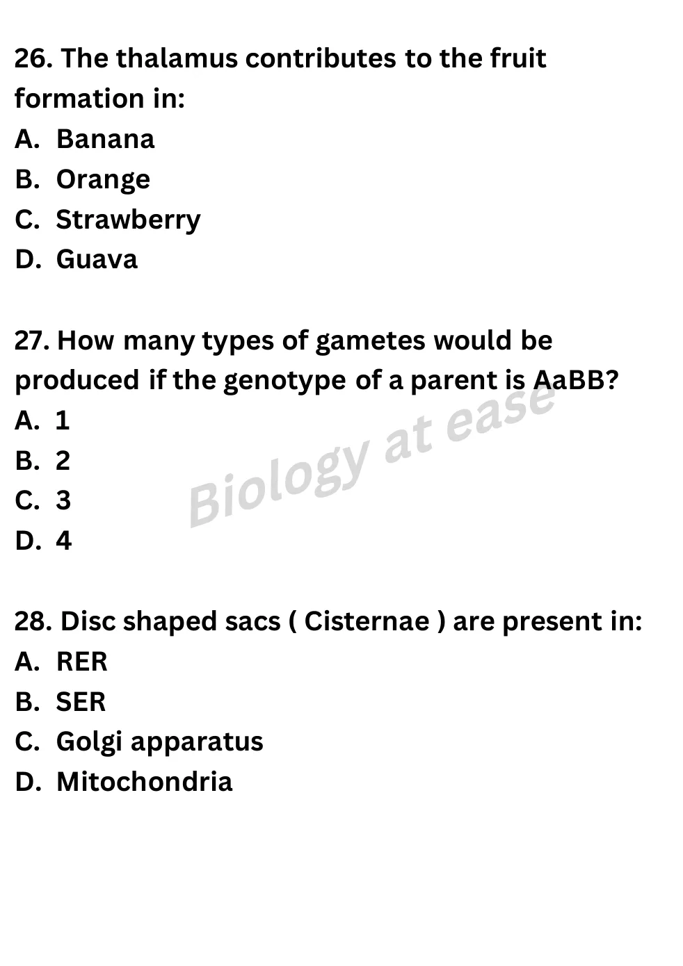 NEET Biology 100 Questions Full Mock 3 question sheet image 11