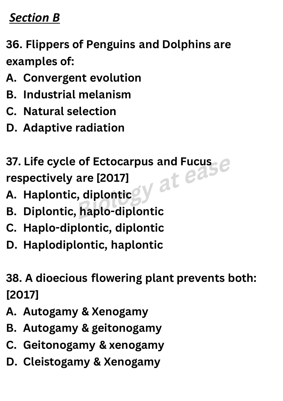 NEET Biology 100 Questions Full Mock 3 question sheet image 15