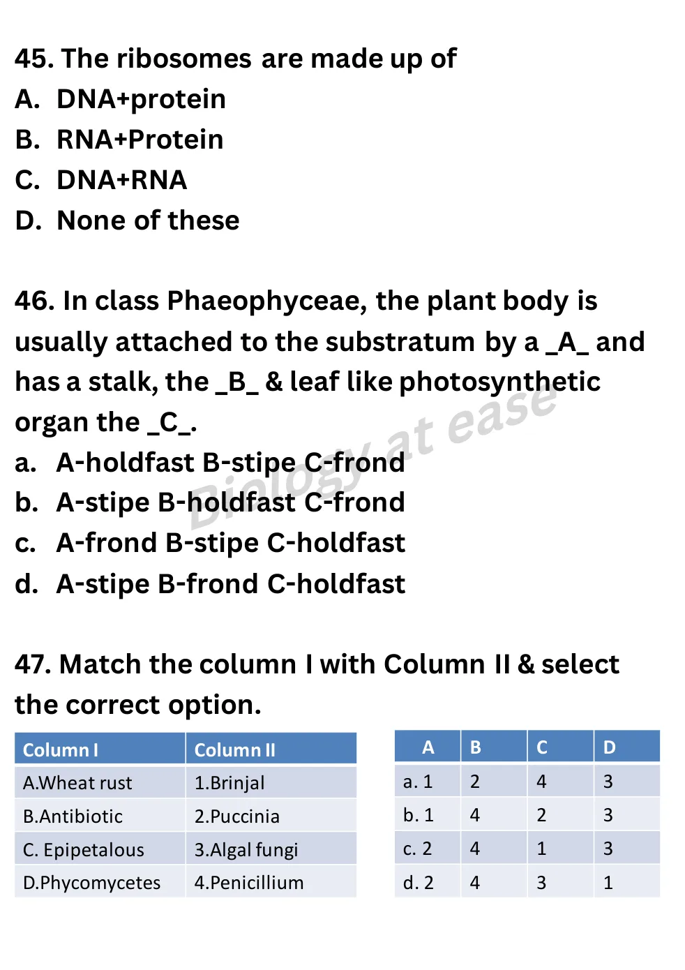 NEET Biology 100 Questions Full Mock 3 question sheet image 18