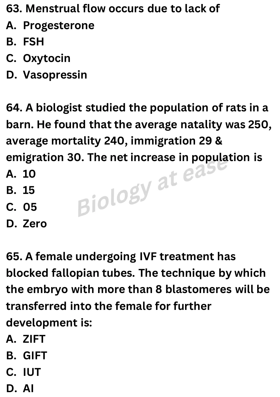 NEET Biology 100 Questions Full Mock 3 question sheet image 26