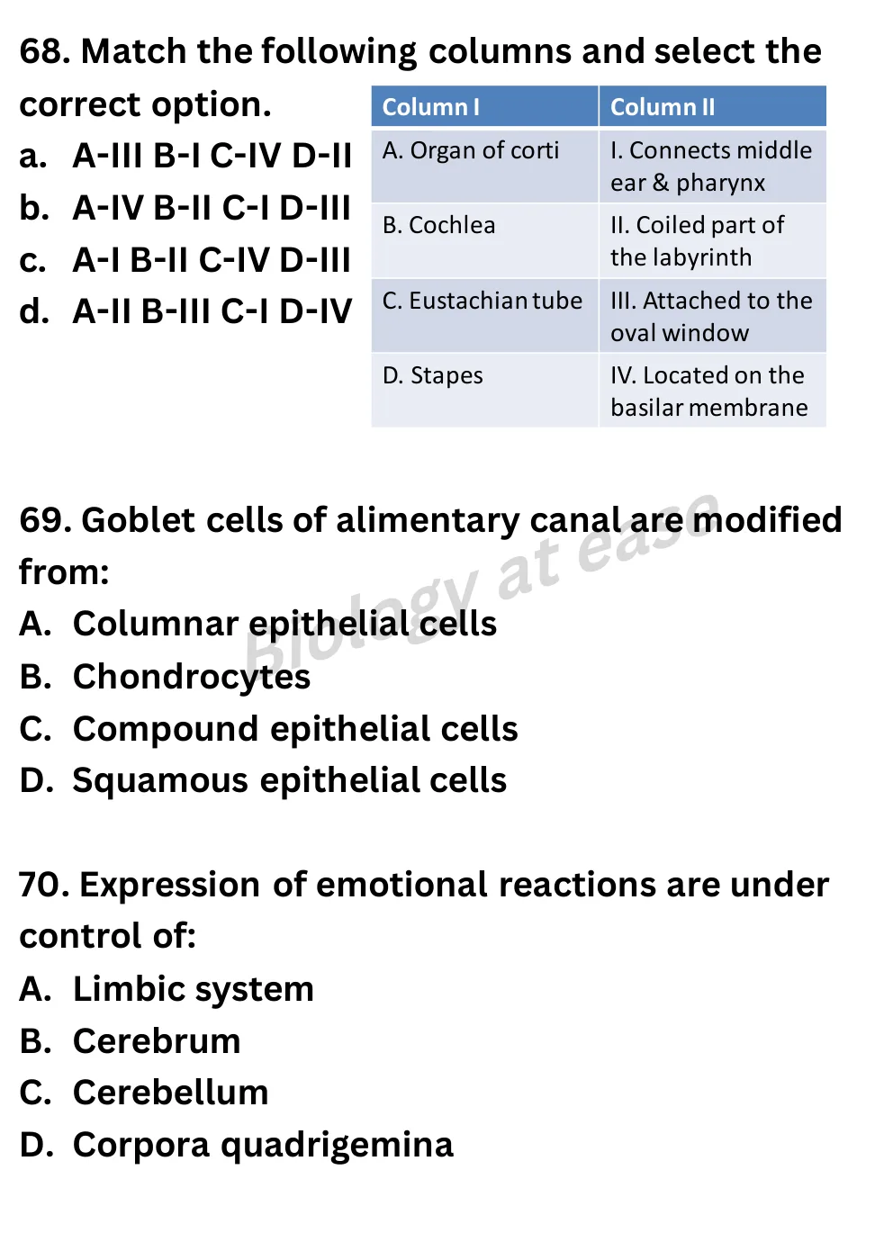 NEET Biology 100 Questions Full Mock 3 question sheet image 28