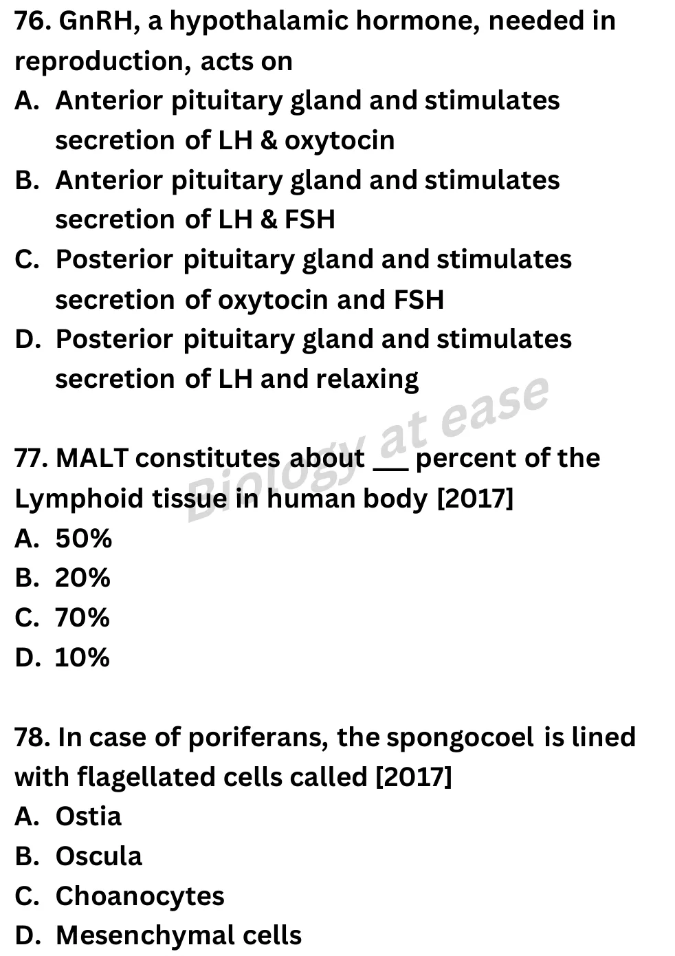 NEET Biology 100 Questions Full Mock 3 question sheet image 31