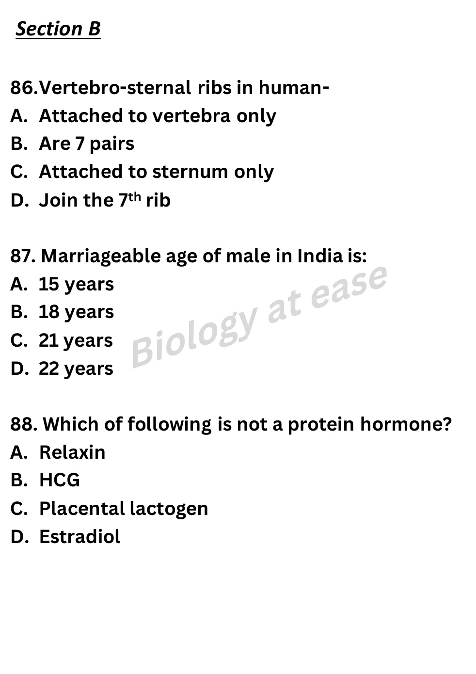 NEET Biology 100 Questions Full Mock 3 question sheet image 35