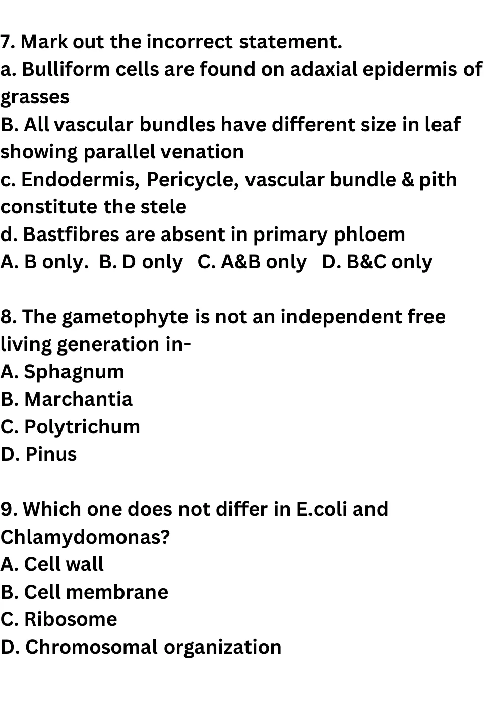 NEET Biology 100 Questions Mock 1 question sheet image 3