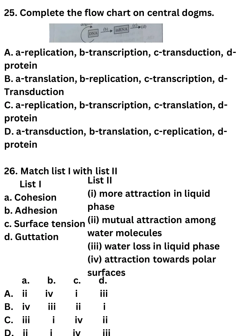 NEET Biology 100 Questions Mock 1 question sheet image 10
