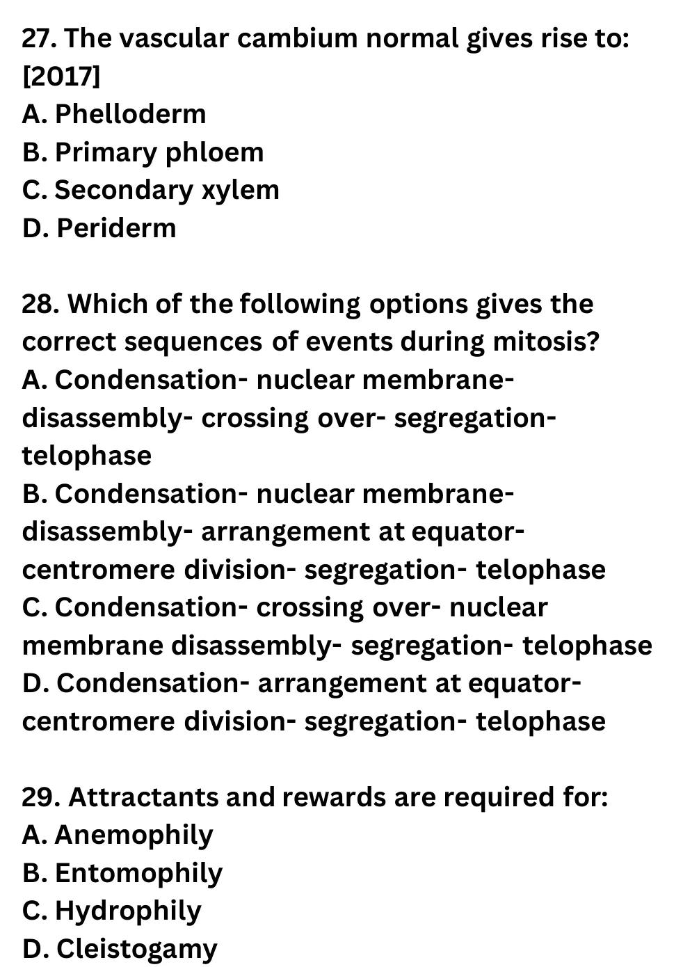NEET Biology 100 Questions Mock 1 question sheet image 11