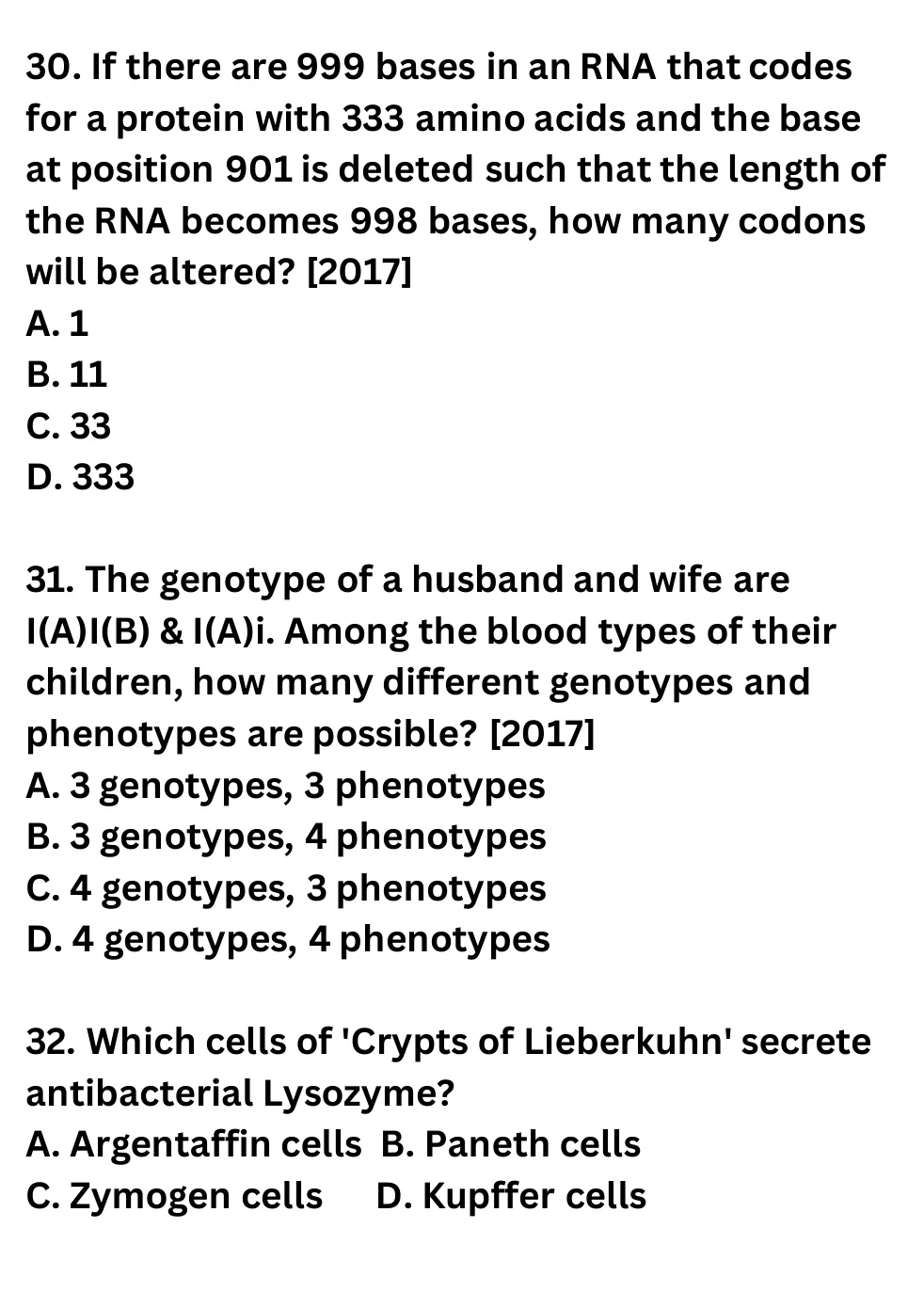 NEET Biology 100 Questions Mock 1 question sheet image 12