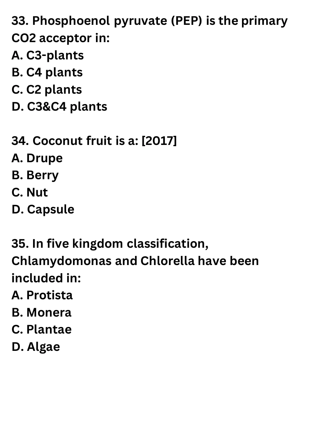 NEET Biology 100 Questions Mock 1 question sheet image 13