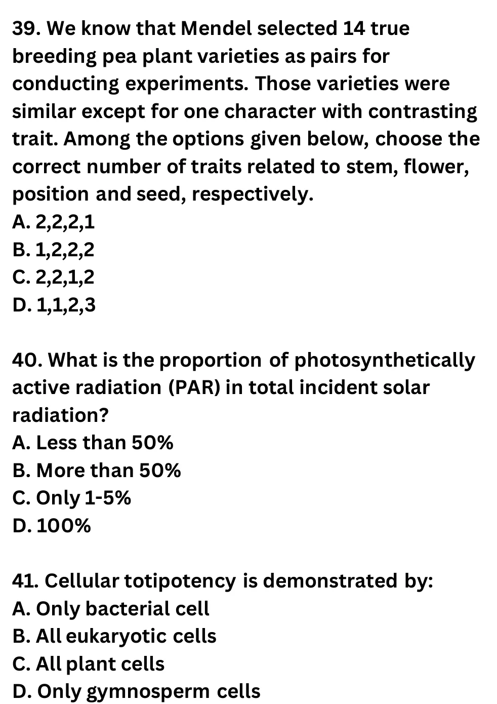 NEET Biology 100 Questions Mock 1 question sheet image 15