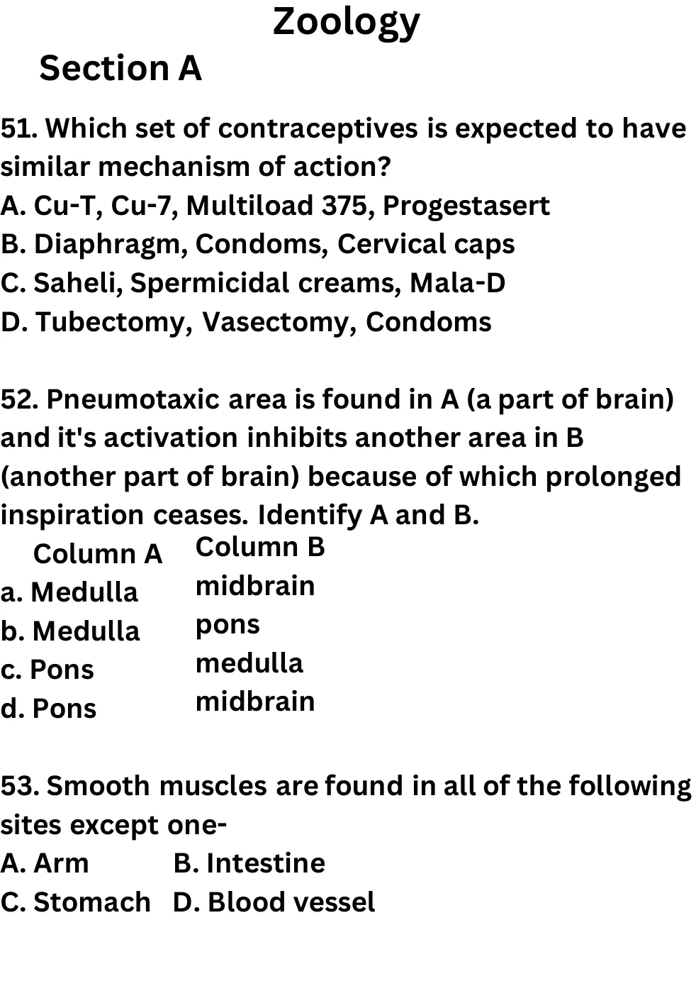 NEET Biology 100 Questions Mock 1 question sheet image 19