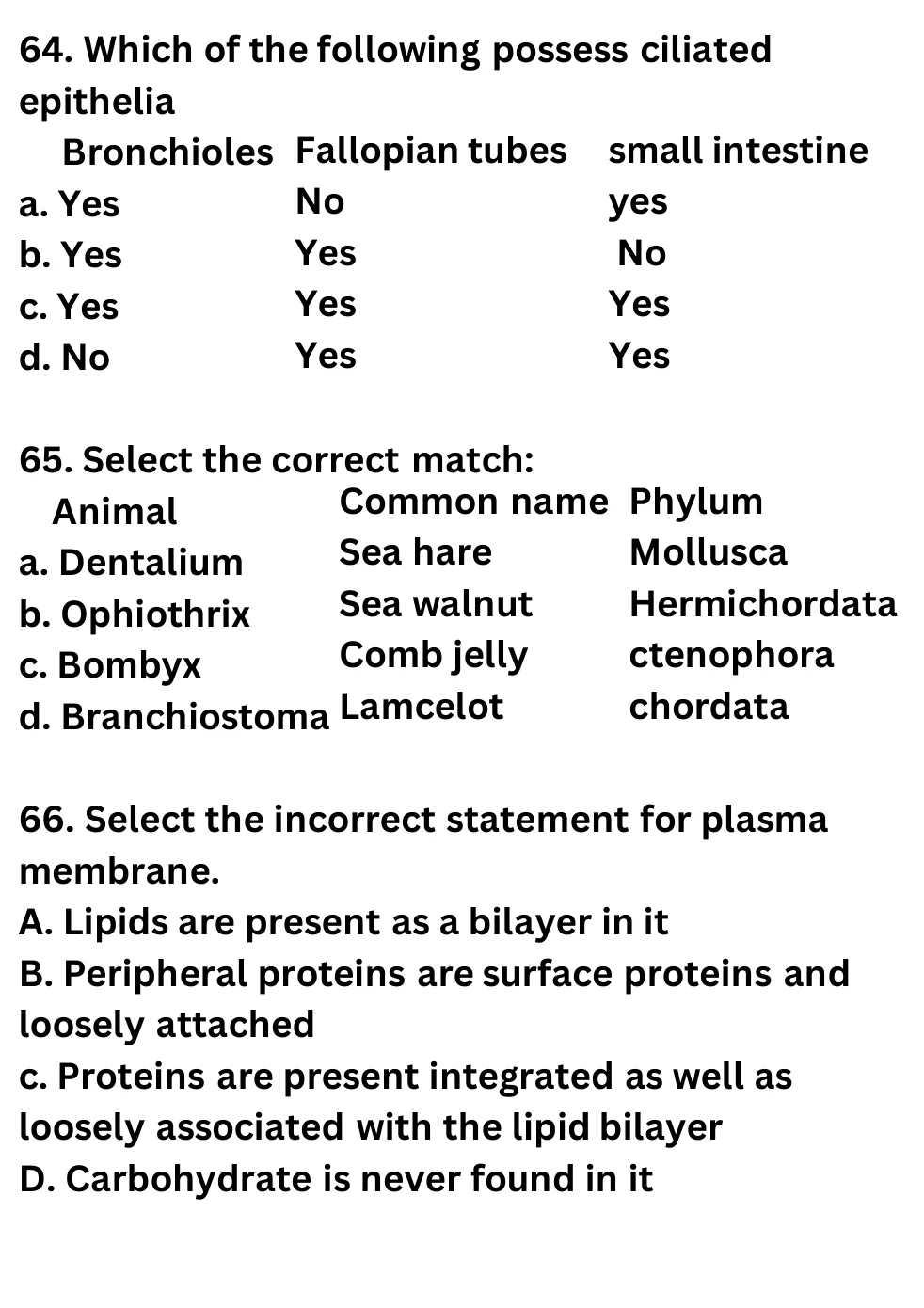 NEET Biology 100 Questions Mock 1 question sheet image 24