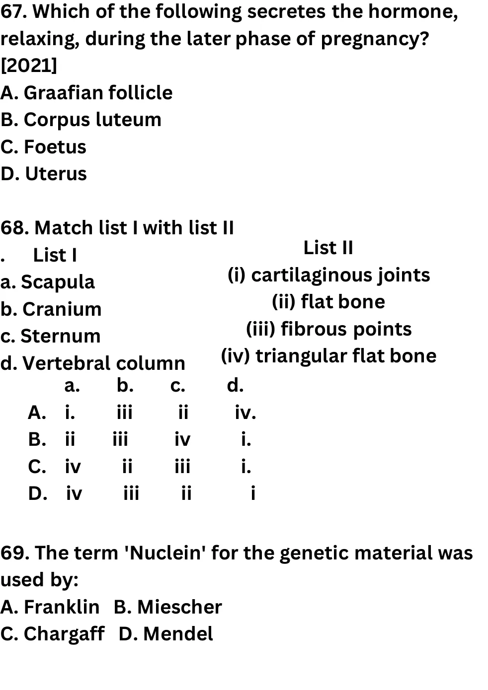 NEET Biology 100 Questions Mock 1 question sheet image 25
