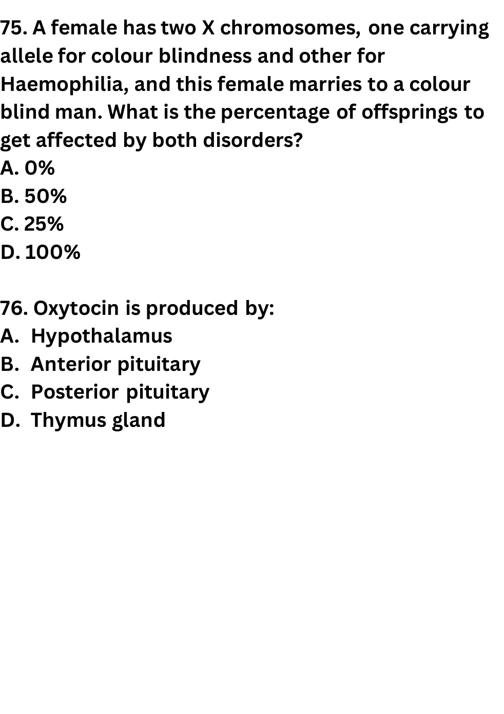 NEET Biology 100 Questions Mock 1 question sheet image 28