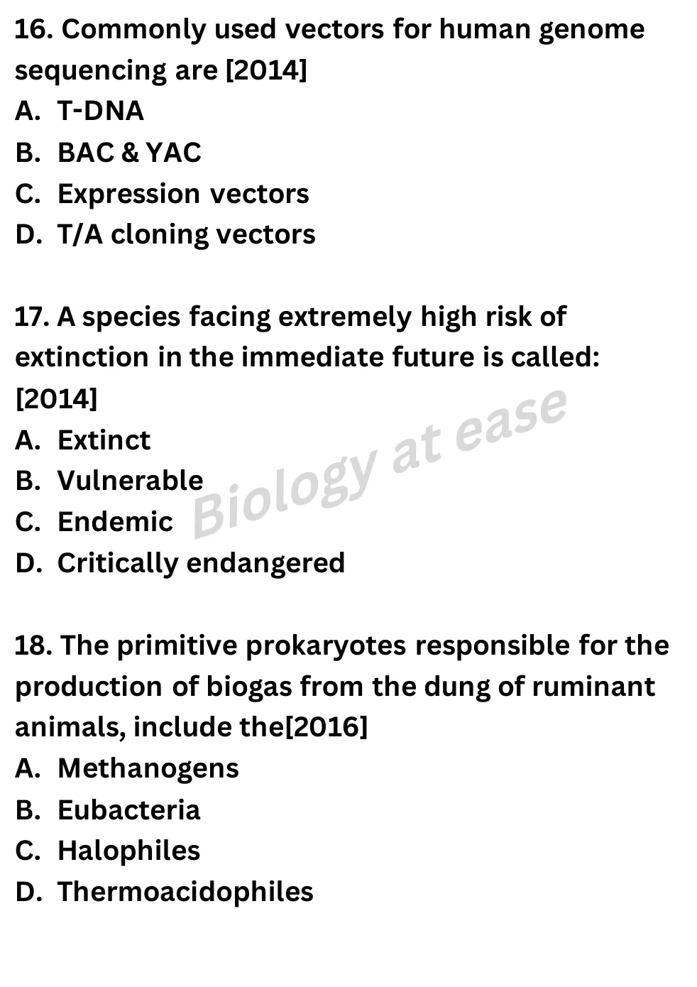 NEET Biology 100 Questions PYQs question sheet image 6