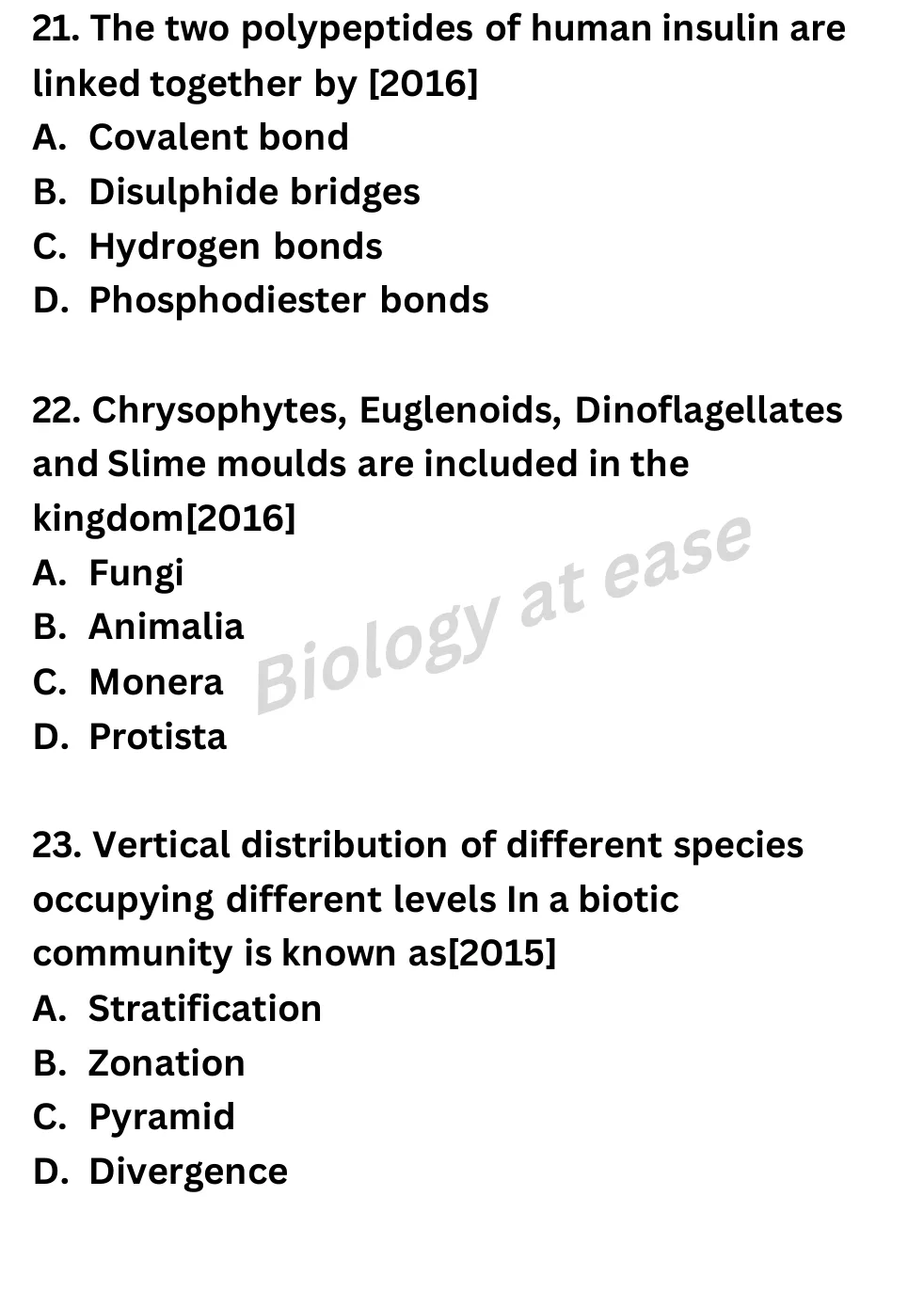 NEET Biology 100 Questions PYQs question sheet image 8