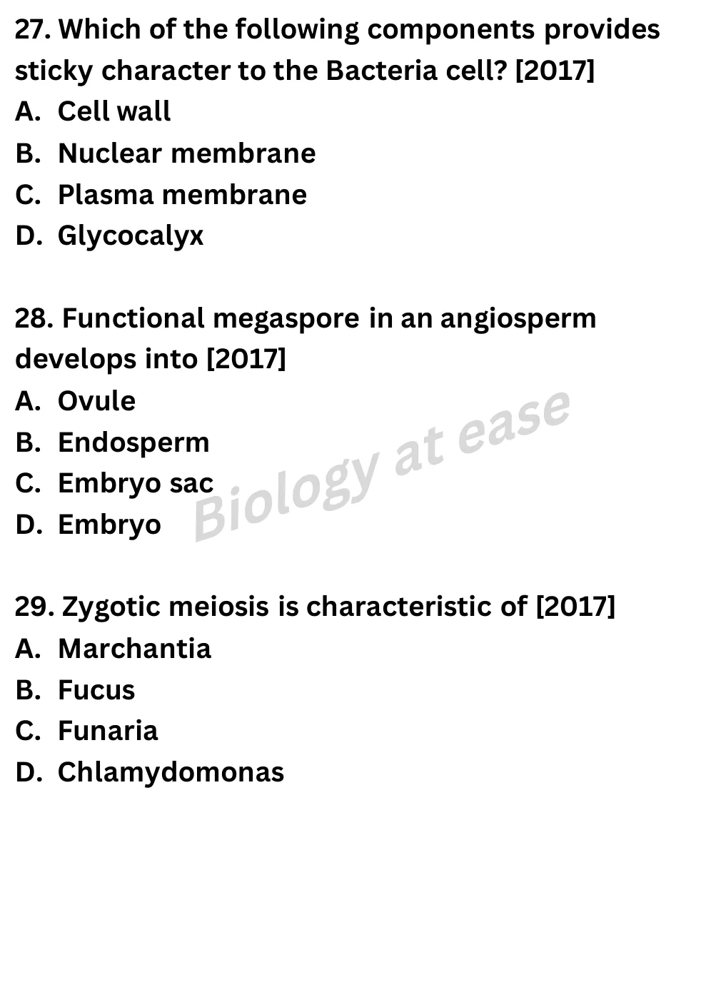 NEET Biology 100 Questions PYQs question sheet image 10