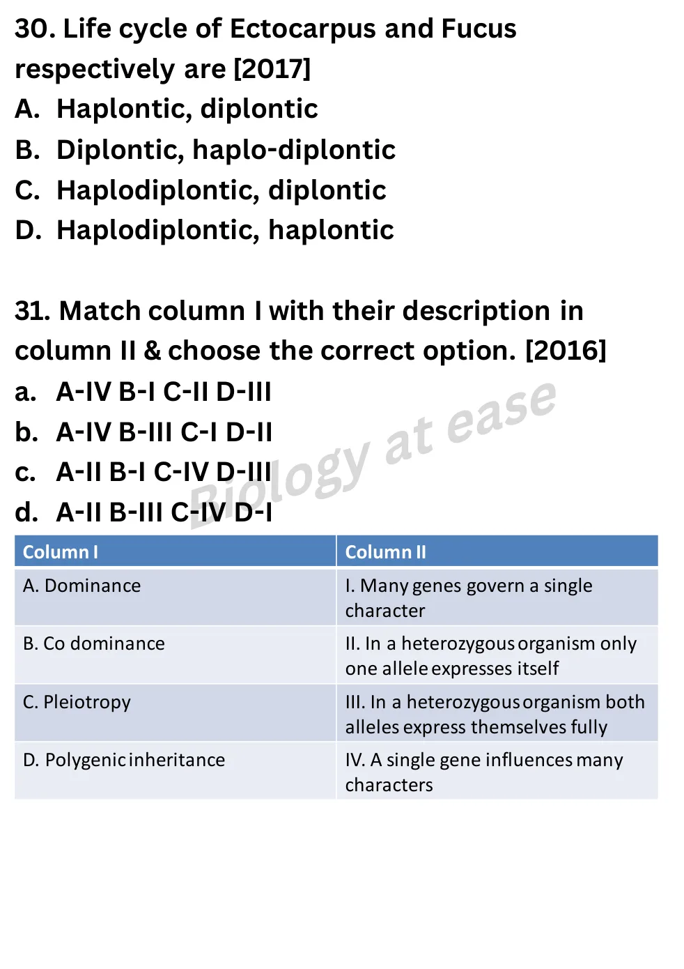 NEET Biology 100 Questions PYQs question sheet image 11
