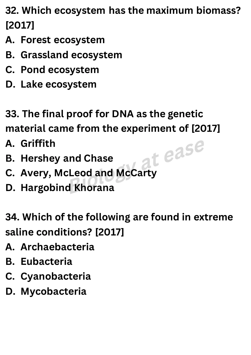 NEET Biology 100 Questions PYQs question sheet image 12