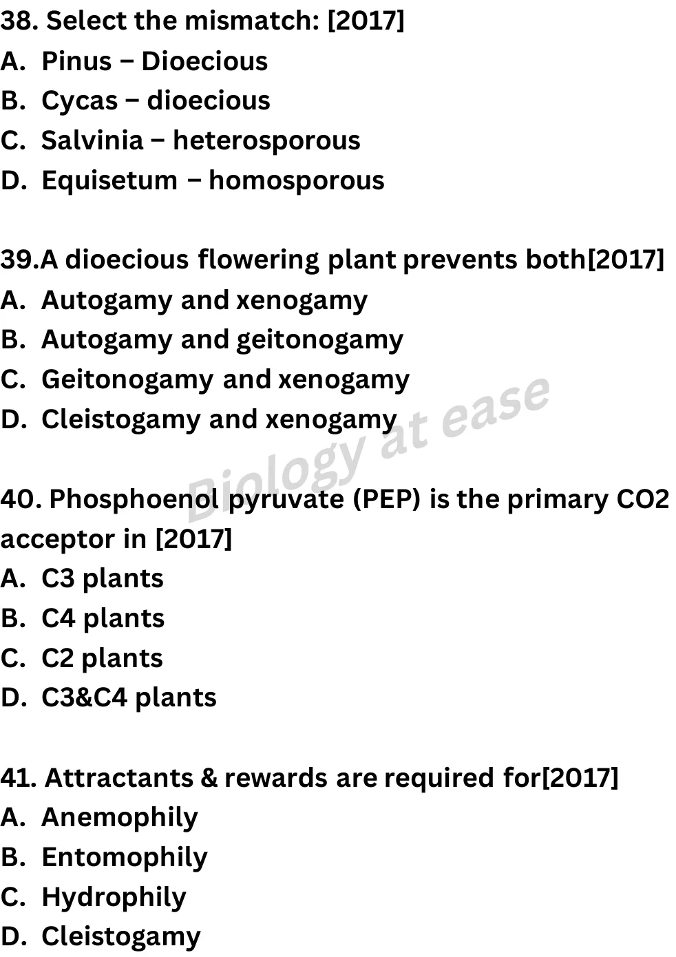 NEET Biology 100 Questions PYQs question sheet image 15