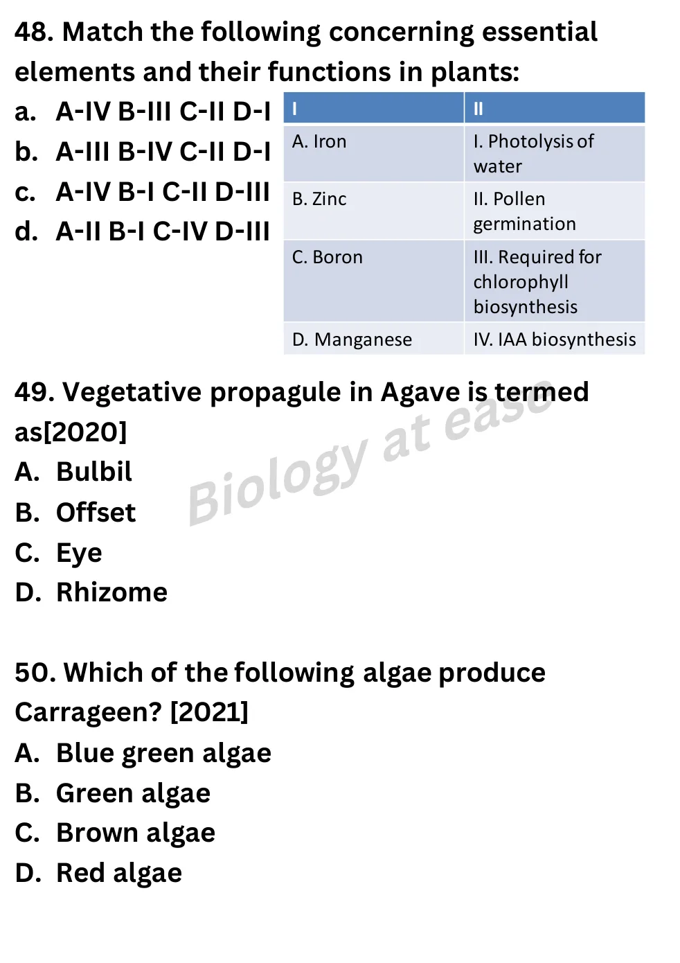NEET Biology 100 Questions PYQs question sheet image 18