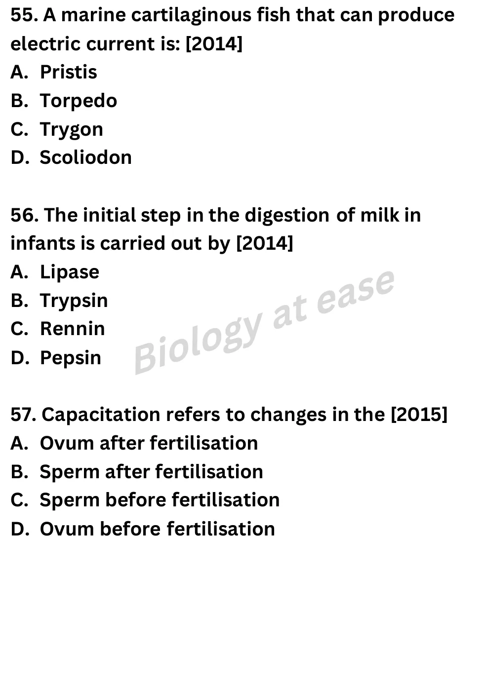 NEET Biology 100 Questions PYQs question sheet image 21