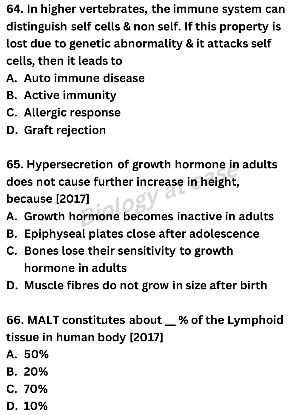 NEET Biology 100 Questions PYQs question sheet image 24