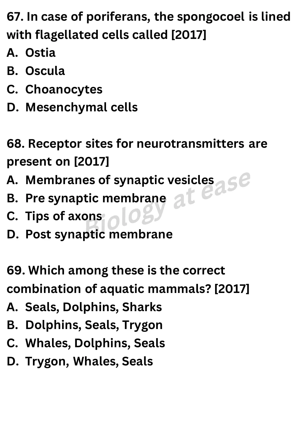 NEET Biology 100 Questions PYQs question sheet image 25
