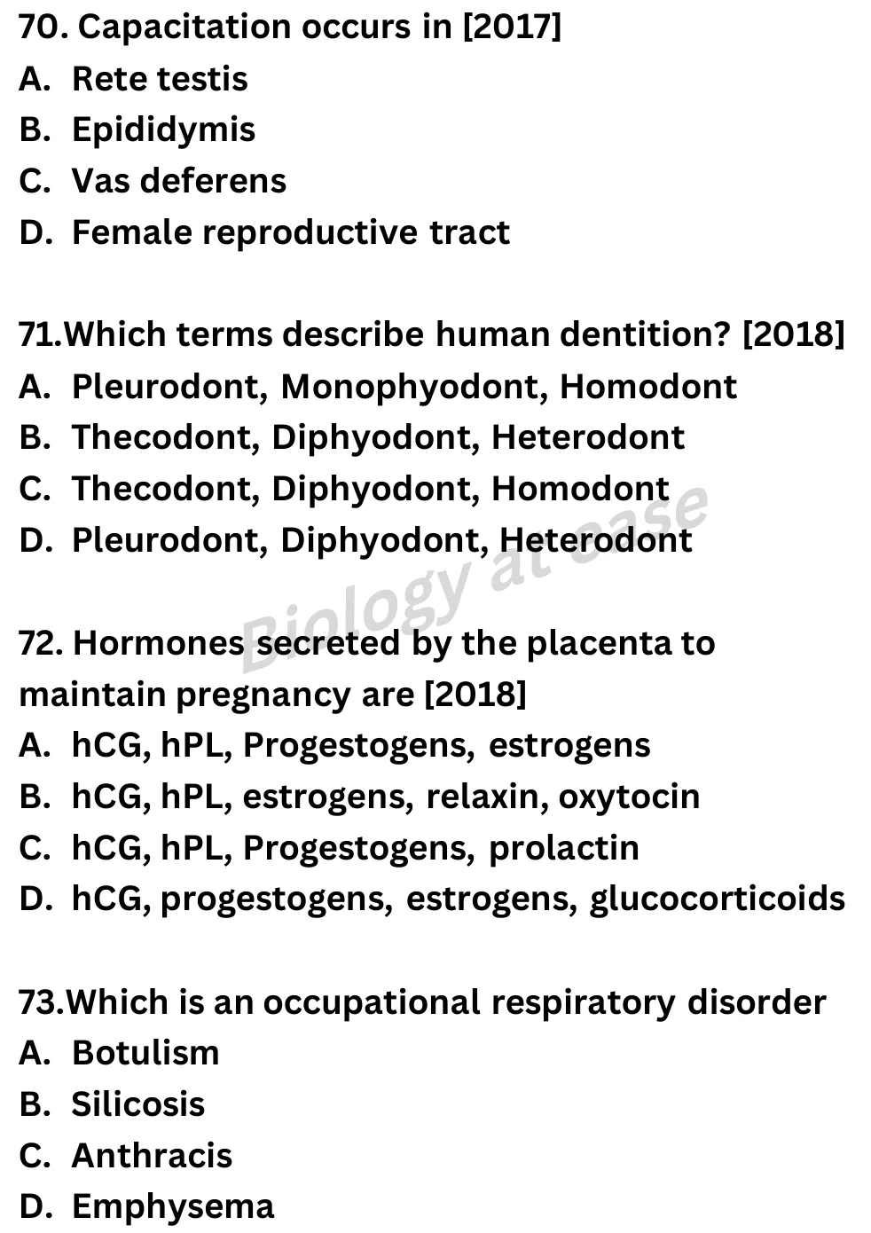 NEET Biology 100 Questions PYQs question sheet image 26