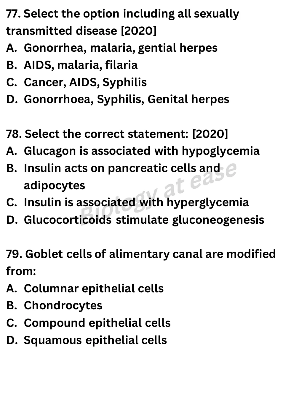 NEET Biology 100 Questions PYQs question sheet image 28