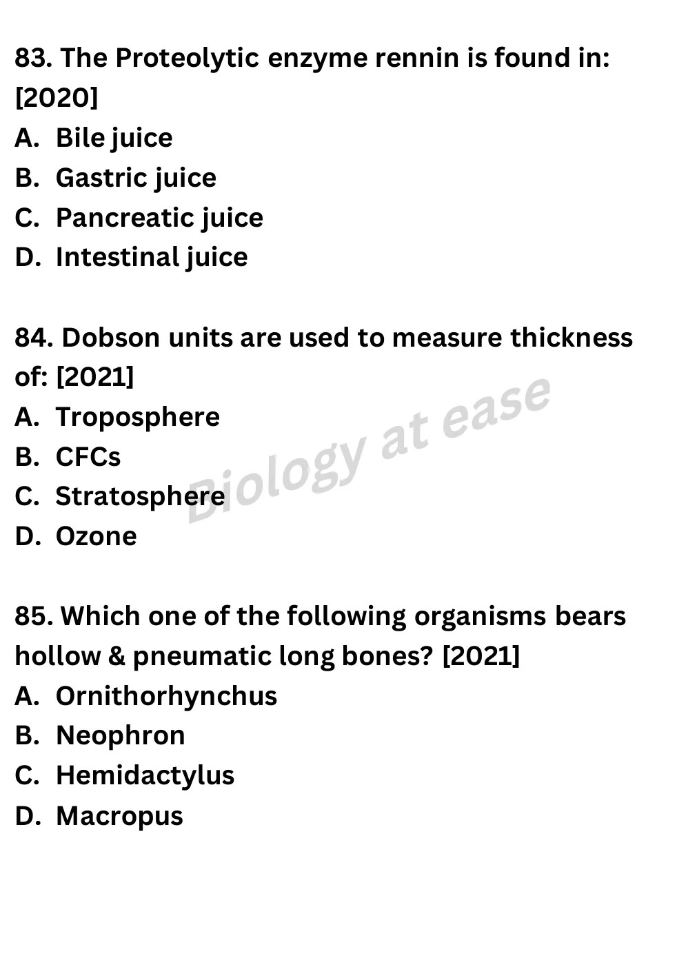 NEET Biology 100 Questions PYQs question sheet image 30