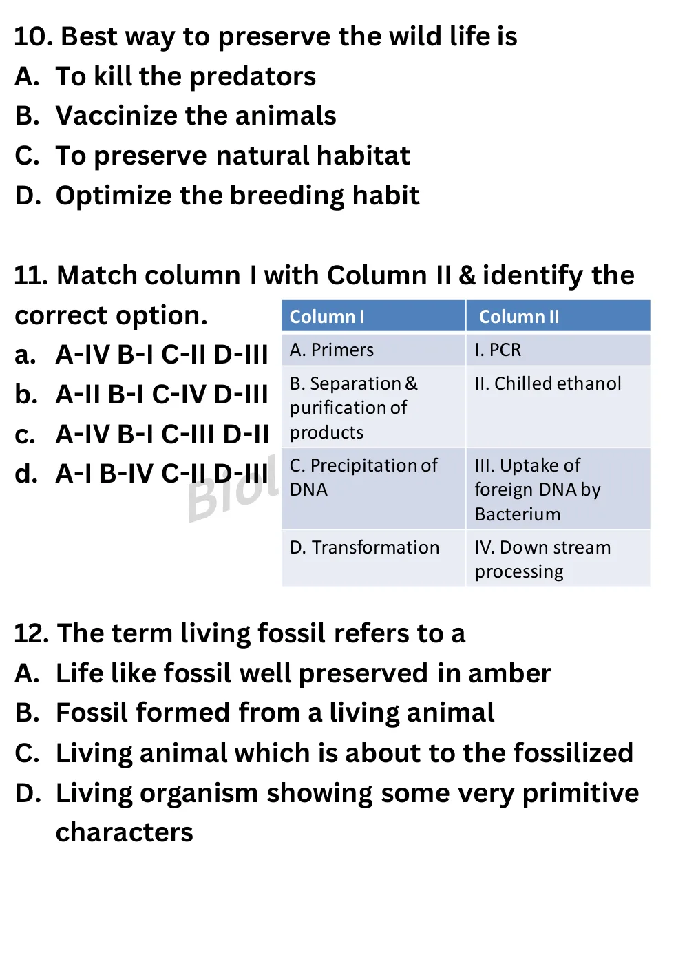 NEET Biology 70 Questions Full Mock question sheet image 5