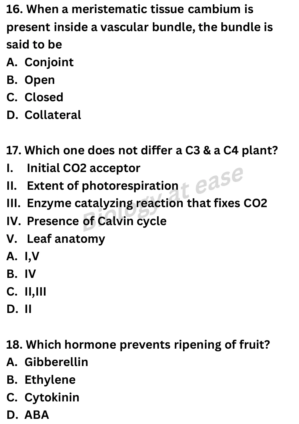 NEET Biology 70 Questions Full Mock question sheet image 7