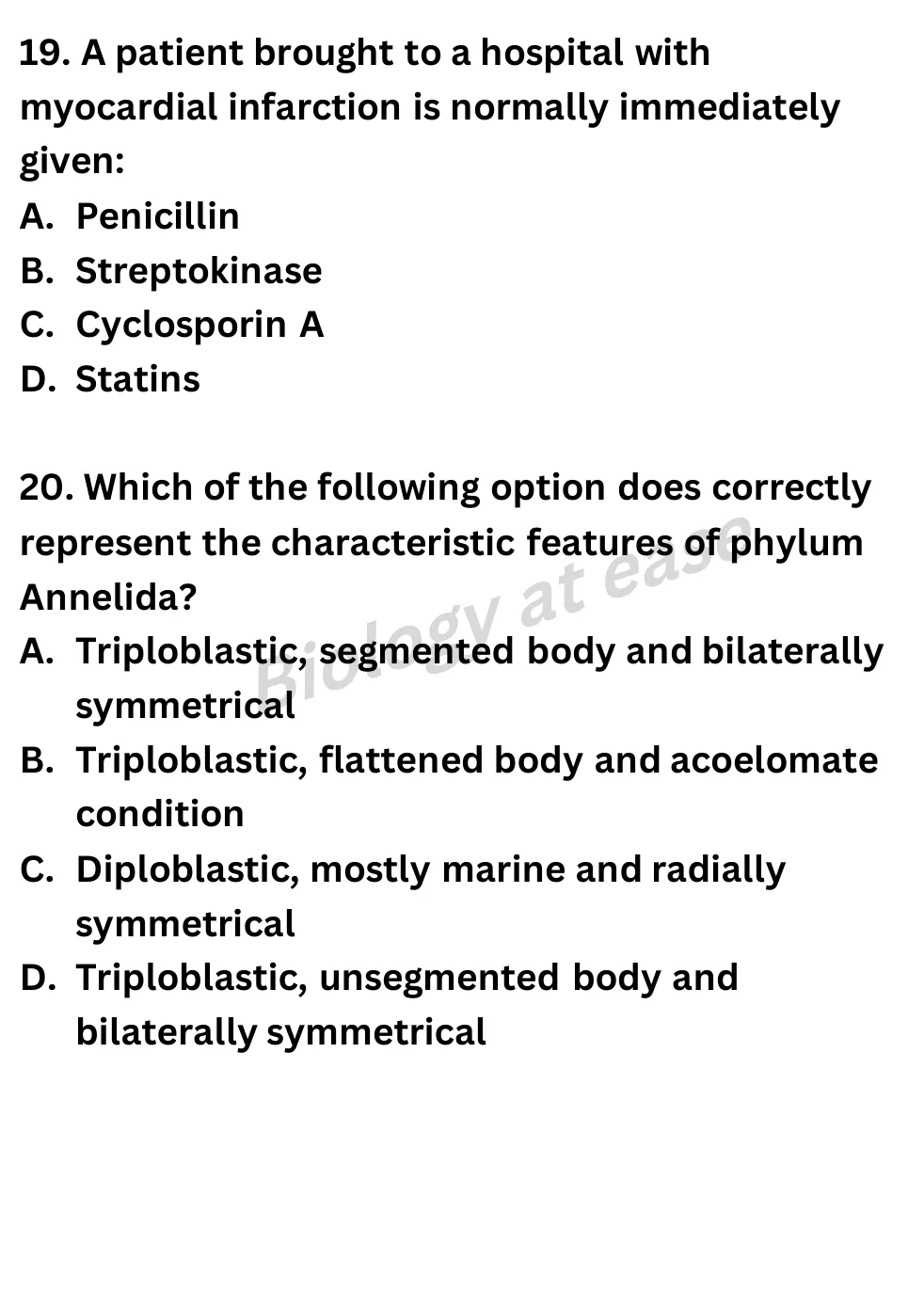 NEET Biology 70 Questions Full Mock question sheet image 8