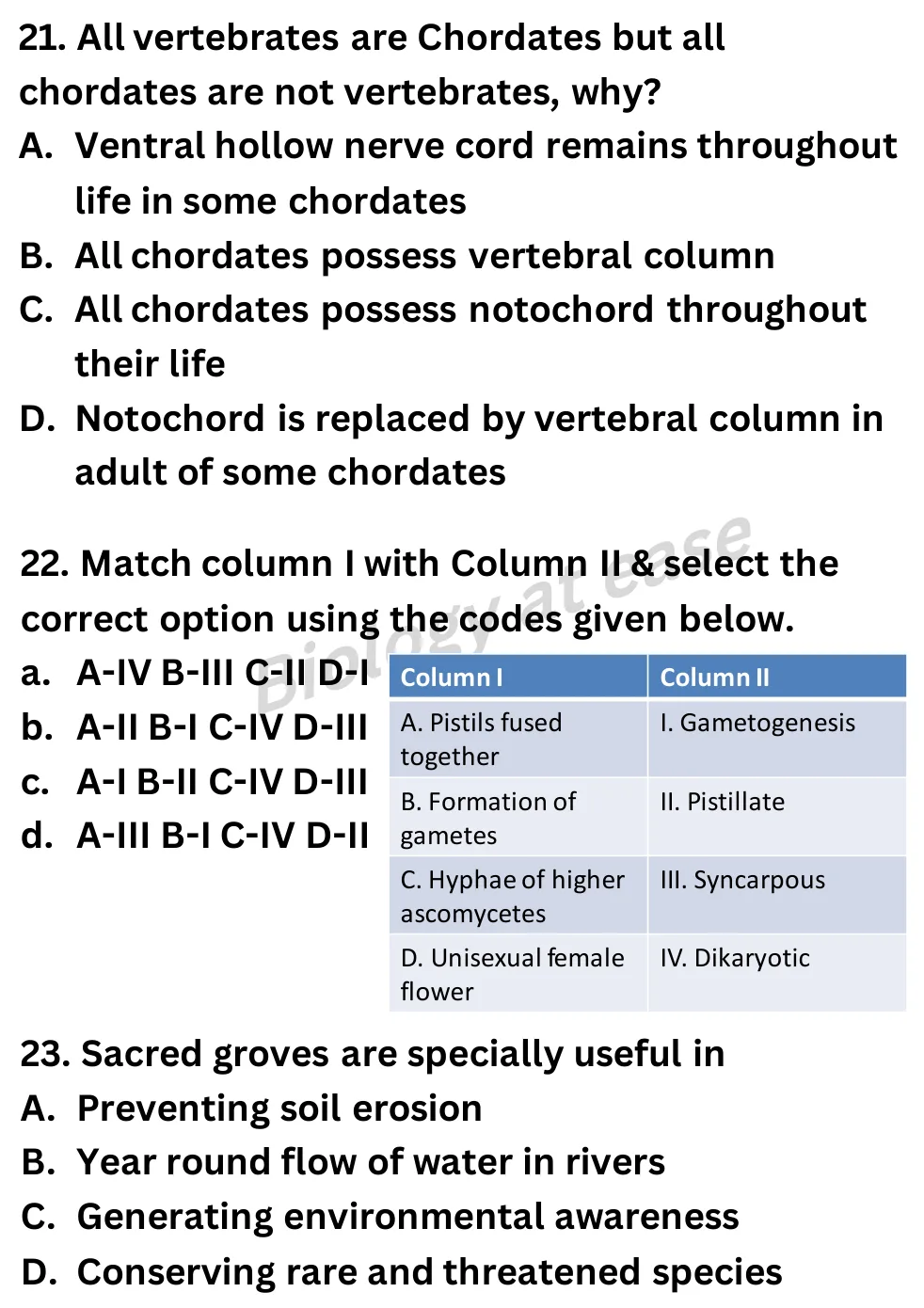 NEET Biology 70 Questions Full Mock question sheet image 9