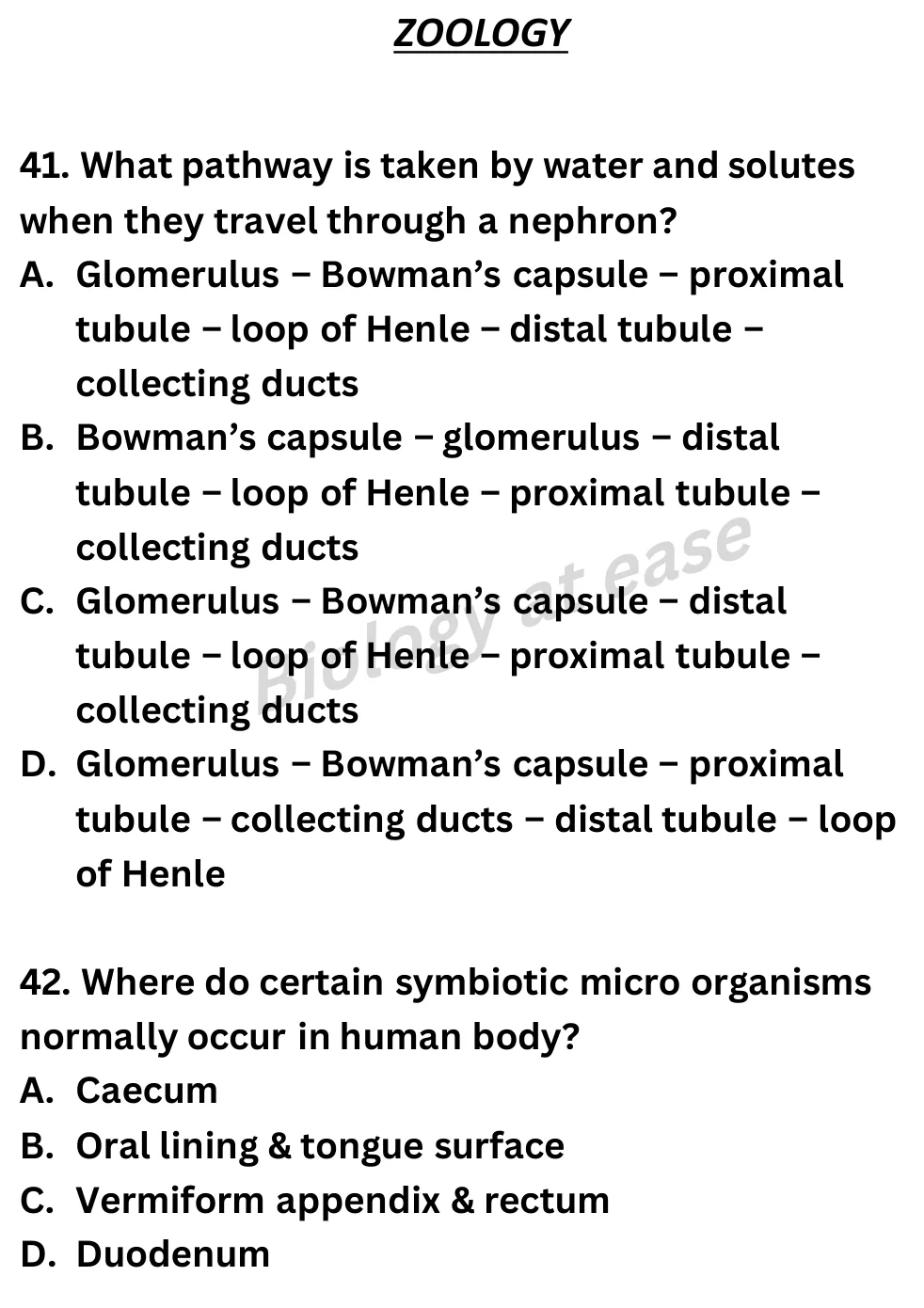 NEET Biology 70 Questions Full Mock question sheet image 17
