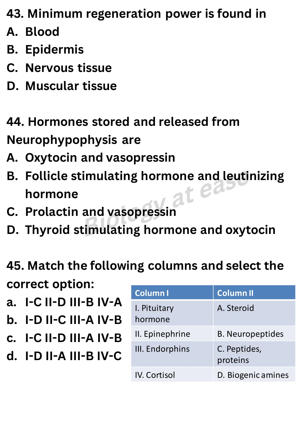 NEET Biology 70 Questions Full Mock question sheet image 18