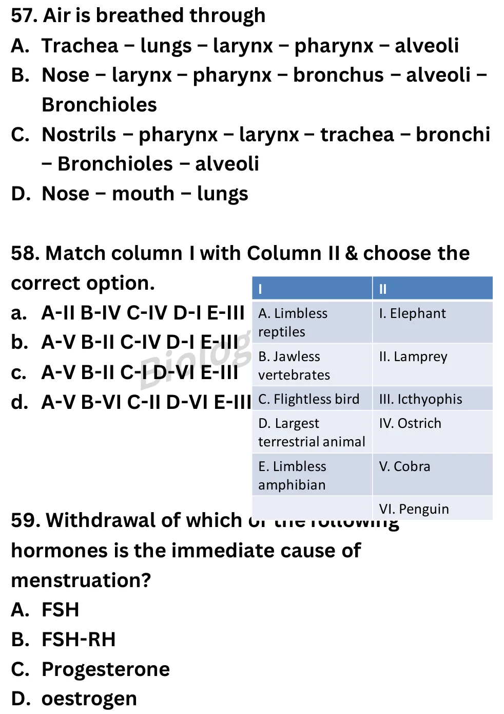 NEET Biology 70 Questions Full Mock question sheet image 23