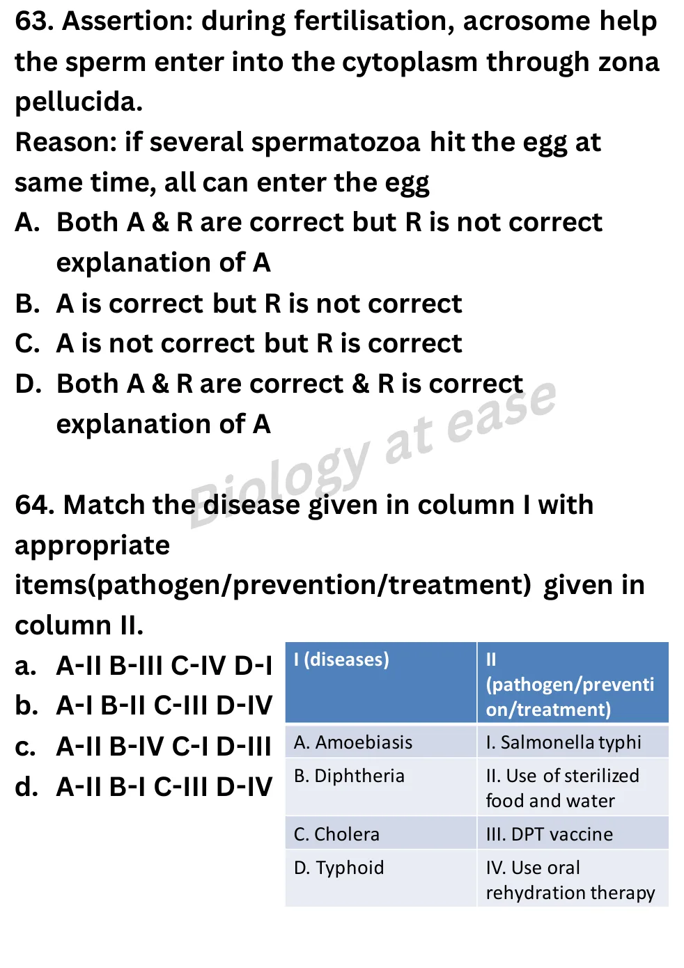 NEET Biology 70 Questions Full Mock question sheet image 25