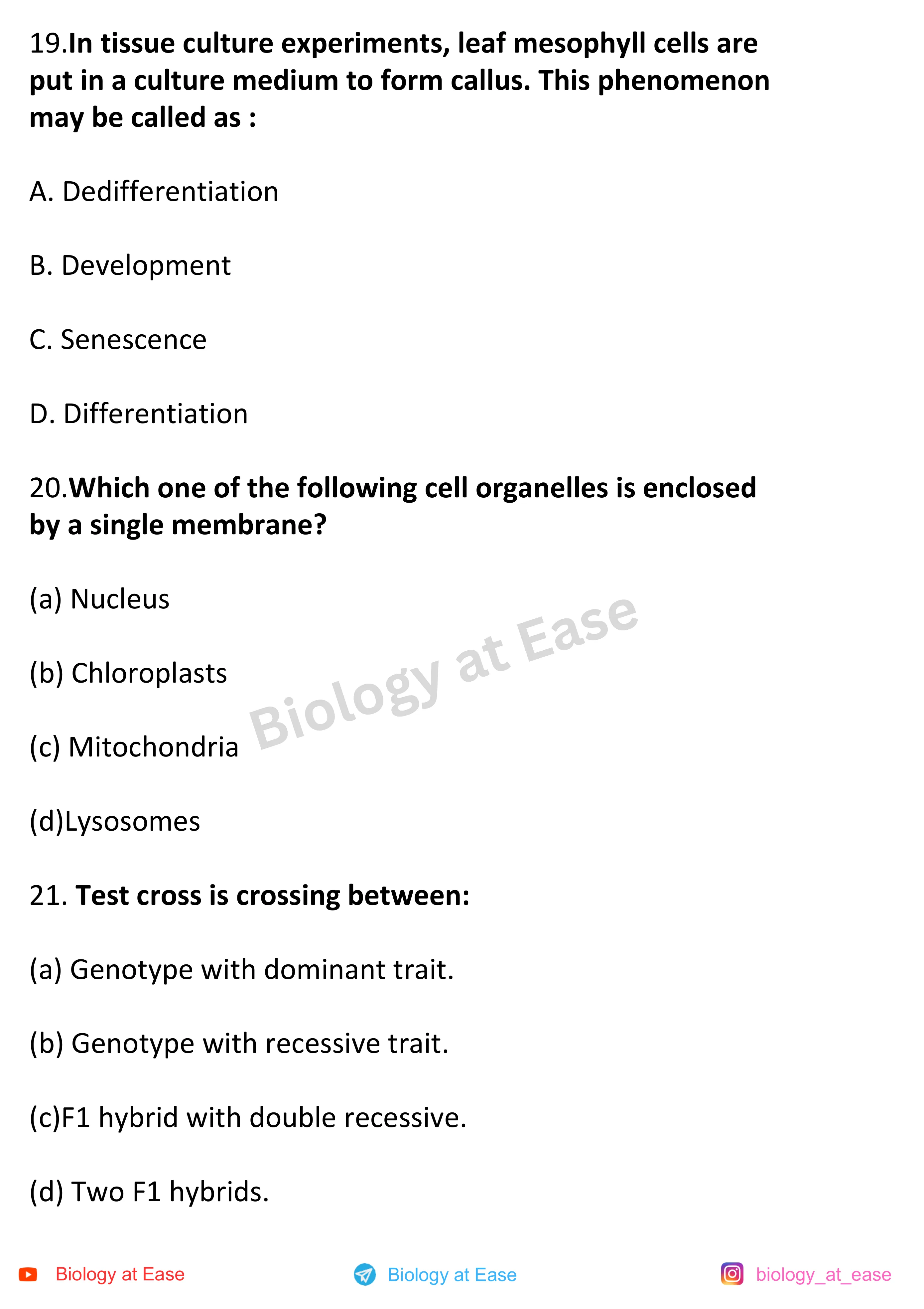 NEET Biology Full Mock 1 question sheet image 7