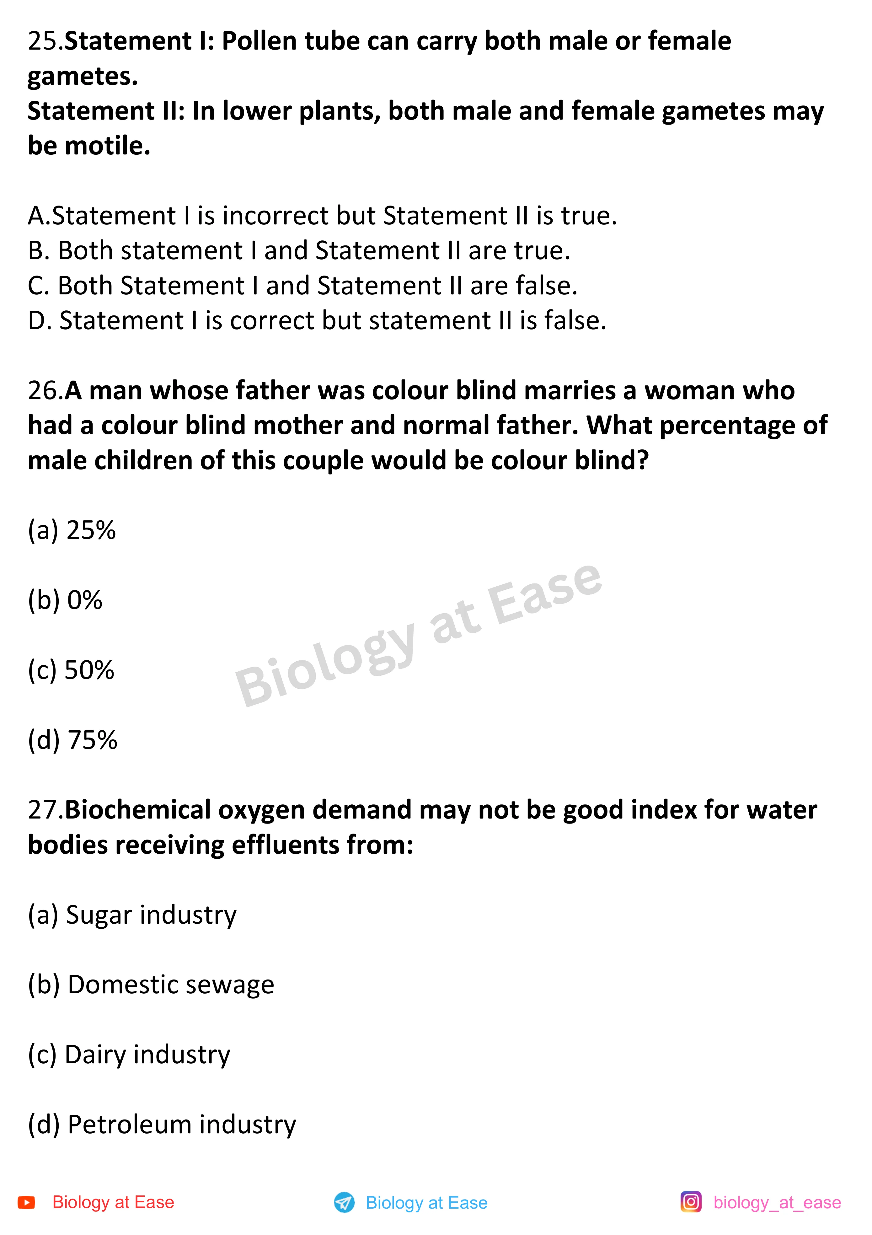NEET Biology Full Mock 1 question sheet image 9