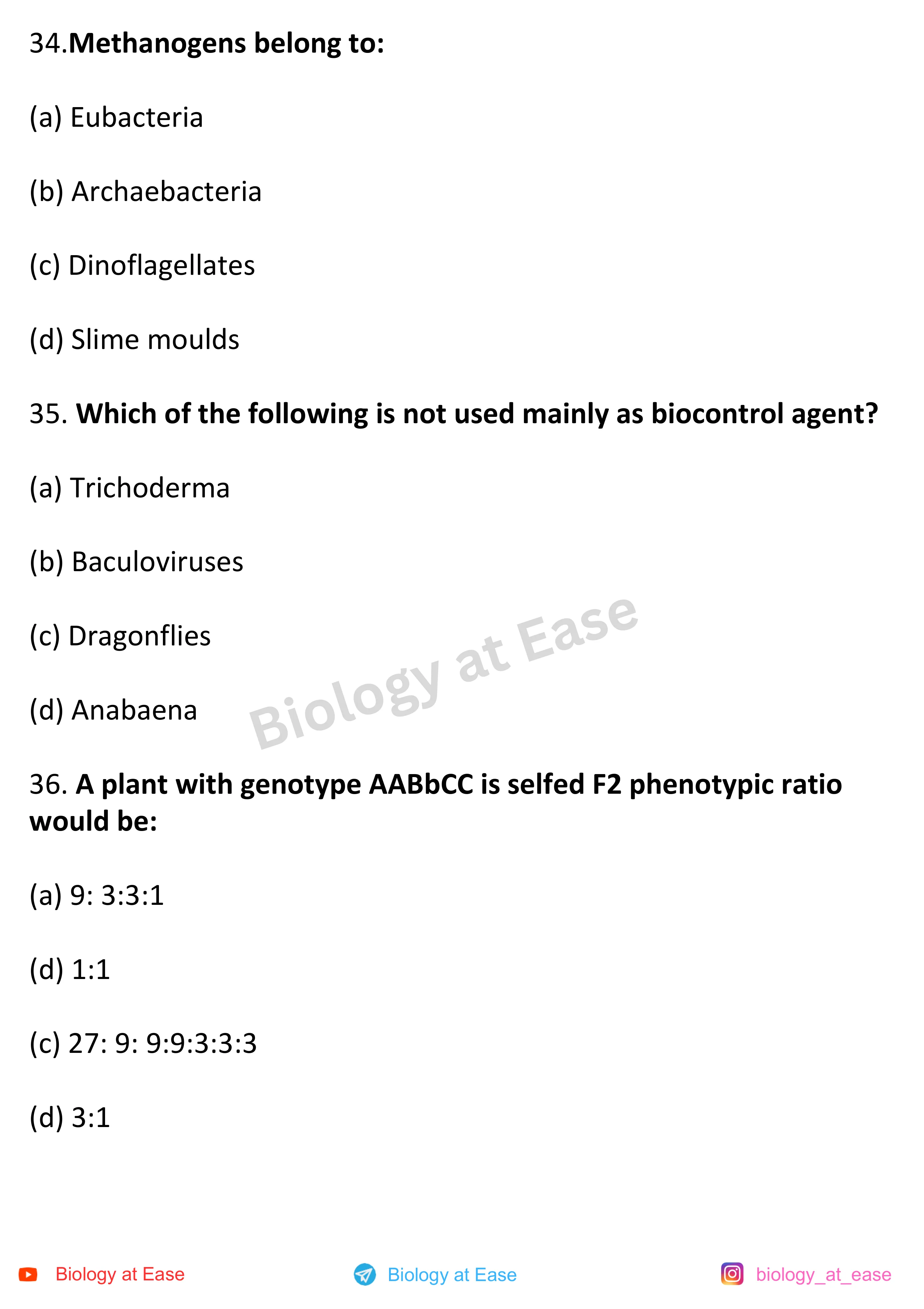 NEET Biology Full Mock 1 question sheet image 12