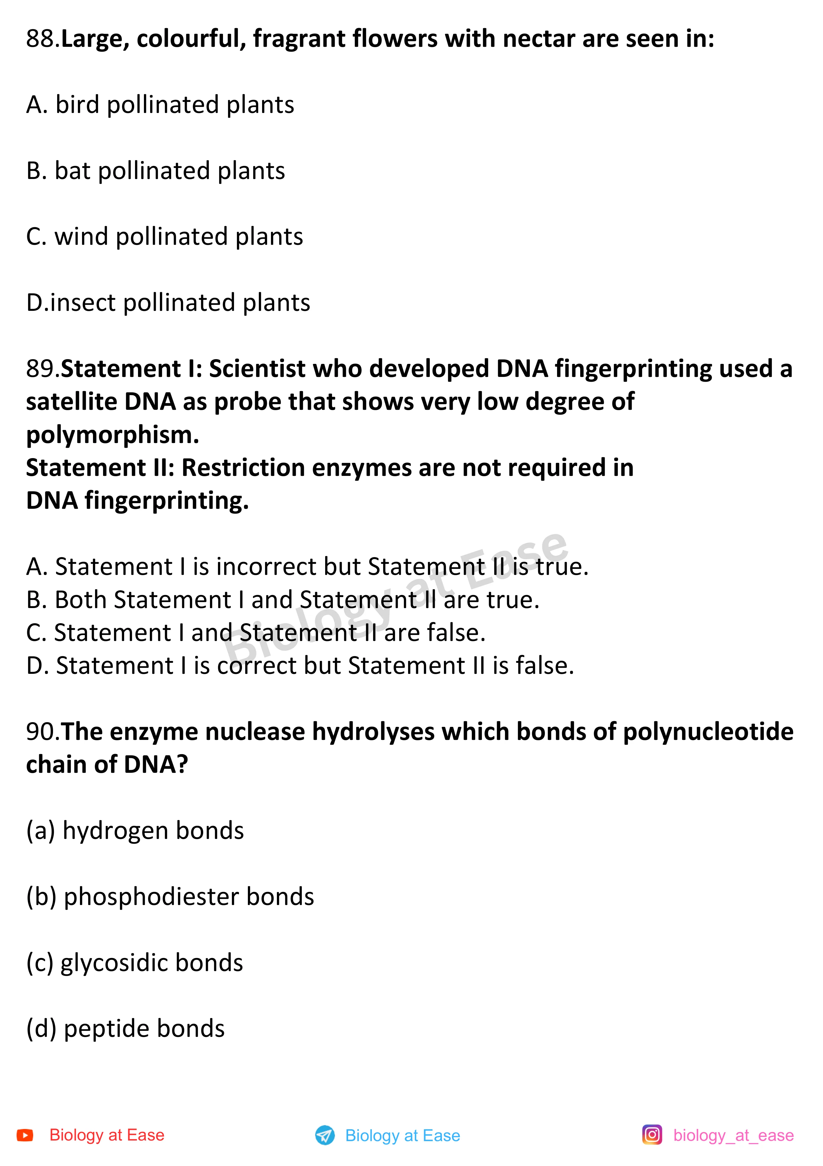 NEET Biology Full Mock 1 question sheet image 30