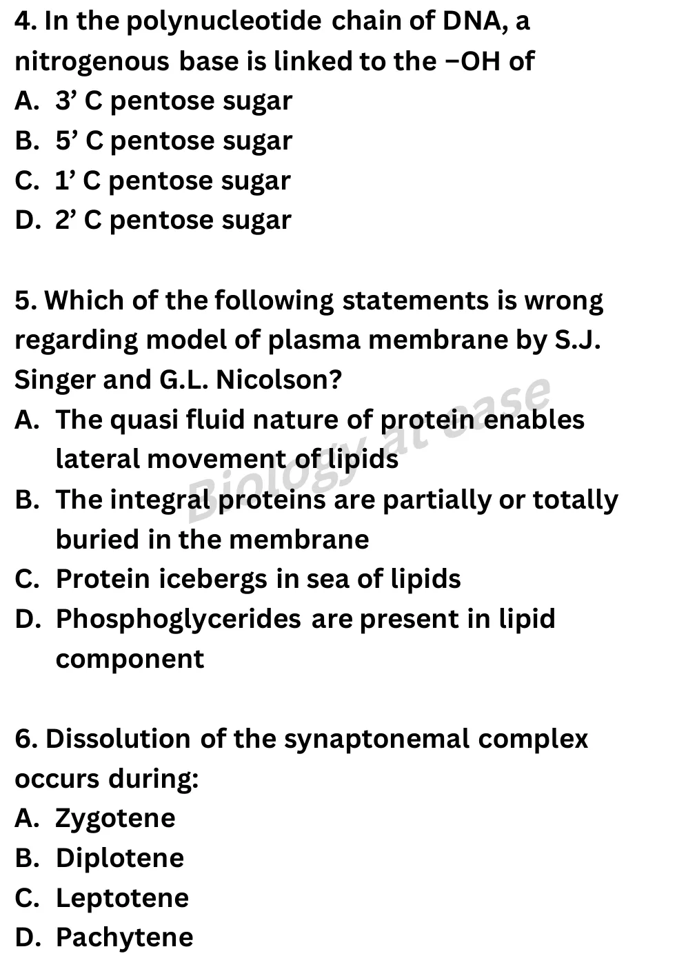 NEET Biology Full Mock 2 question sheet image 2
