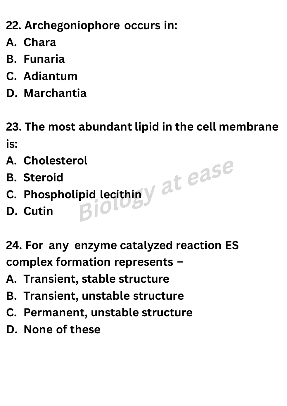 NEET Biology Full Mock 2 question sheet image 8