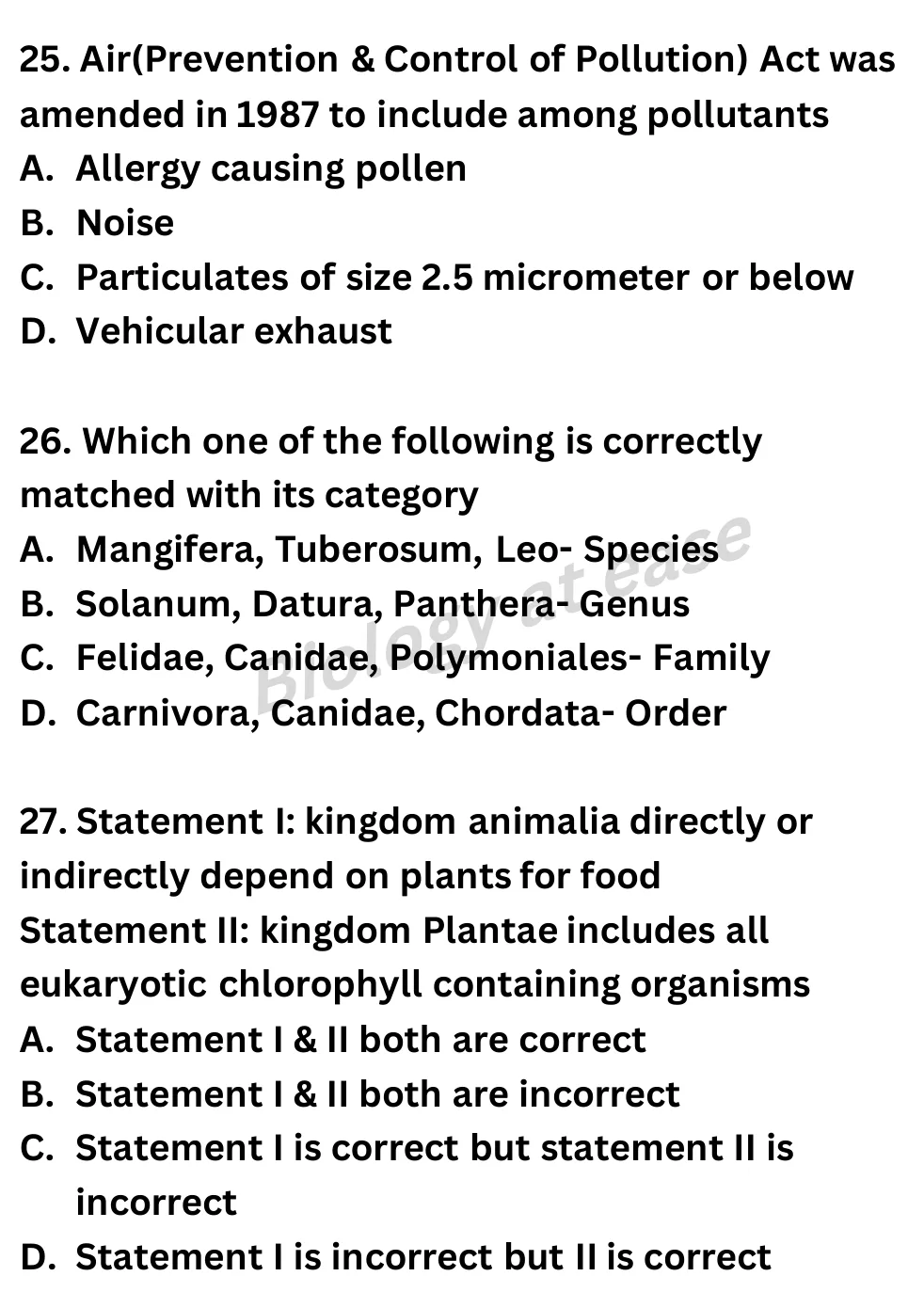 NEET Biology Full Mock 2 question sheet image 9