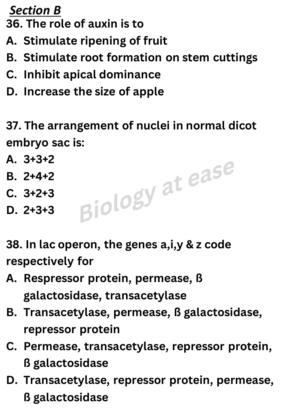 NEET Biology Full Mock 2 question sheet image 13