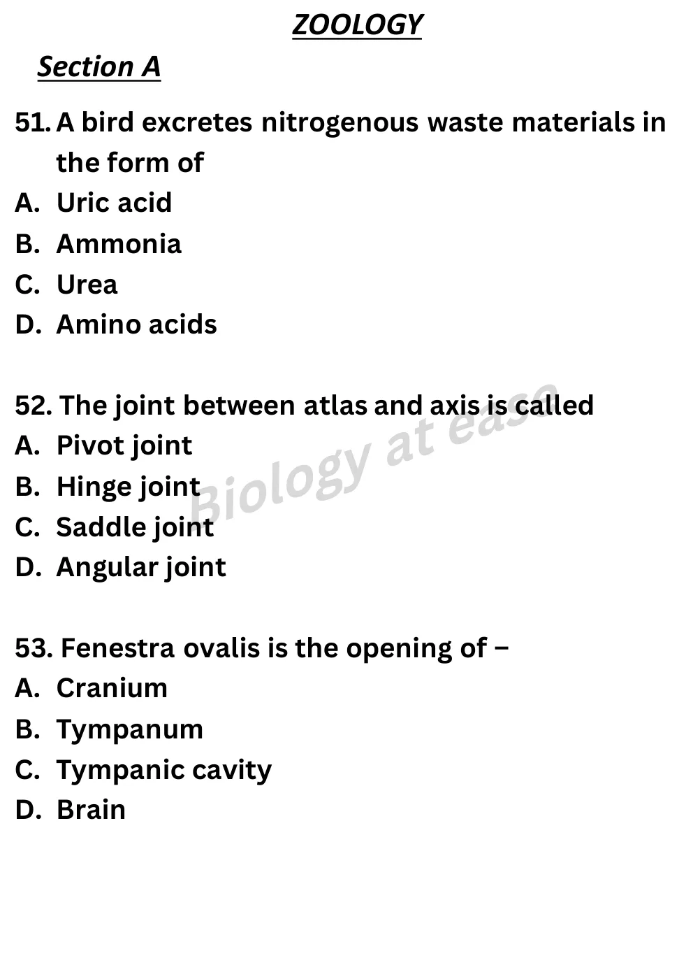 NEET Biology Full Mock 2 question sheet image 19