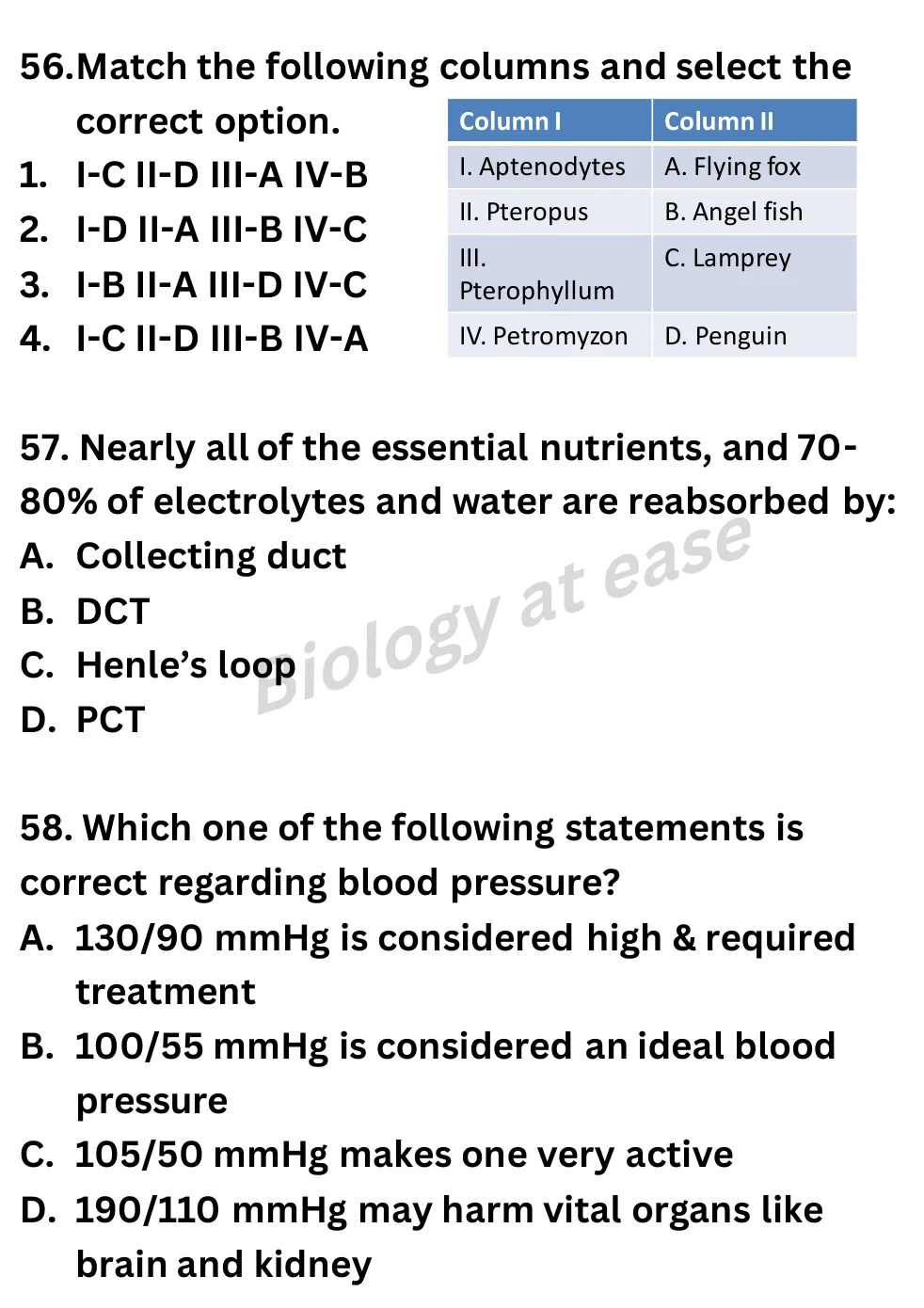 NEET Biology Full Mock 2 question sheet image 21